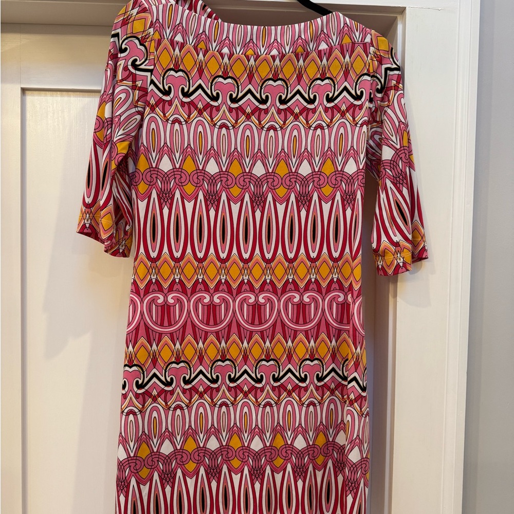 Vibrant Multicolor Patterned Dress